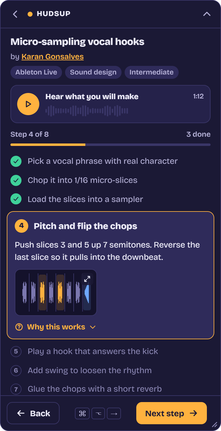HUDSUPP desktop HUD with a Blueprint loaded beside a session